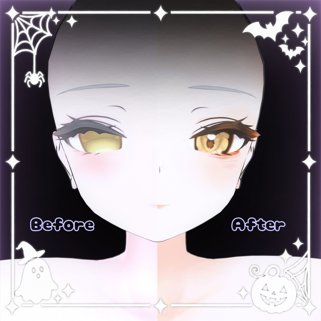 🎃SALE🎃【rurune】✦⋆Happy Halloween⋆✦Eye+Make+Body Texture