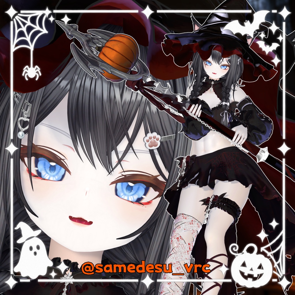 🎃SALE🎃【rurune】✦⋆Happy Halloween⋆✦Eye+Make+Body Texture