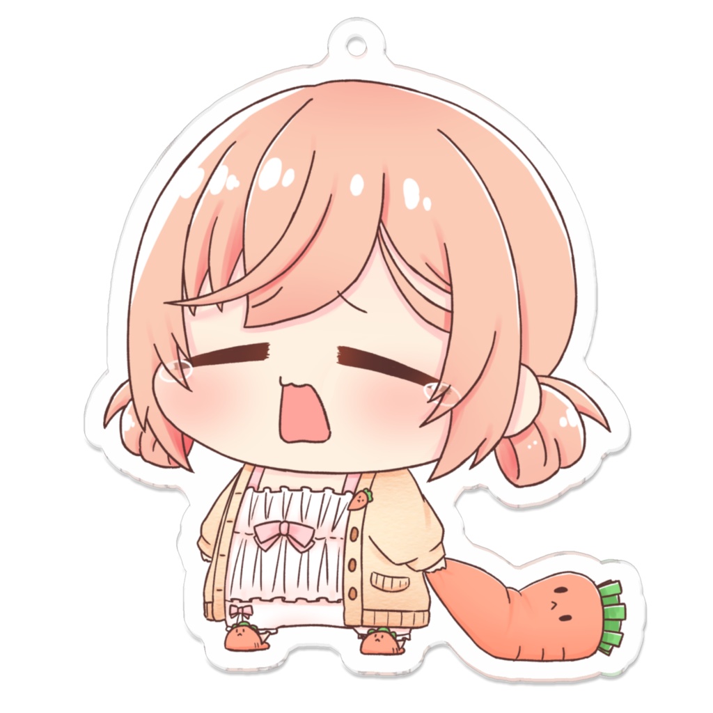 ぴえん顔にんじんアクキー