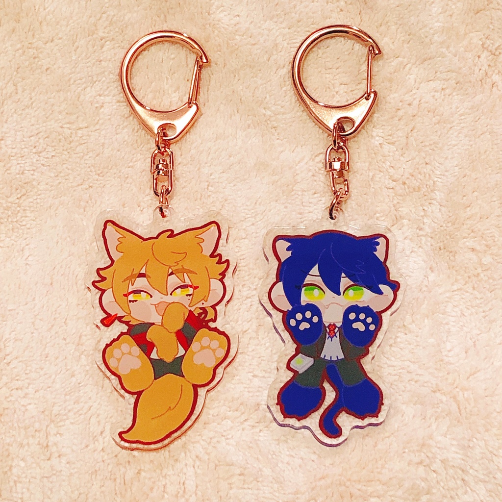 【非公式】ケモ咎ゴロン寝アクキー