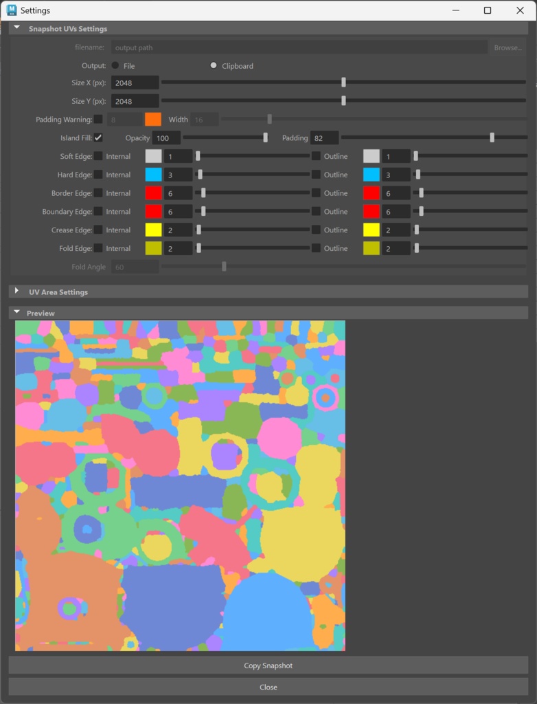 Maya UV Snapshot Plus