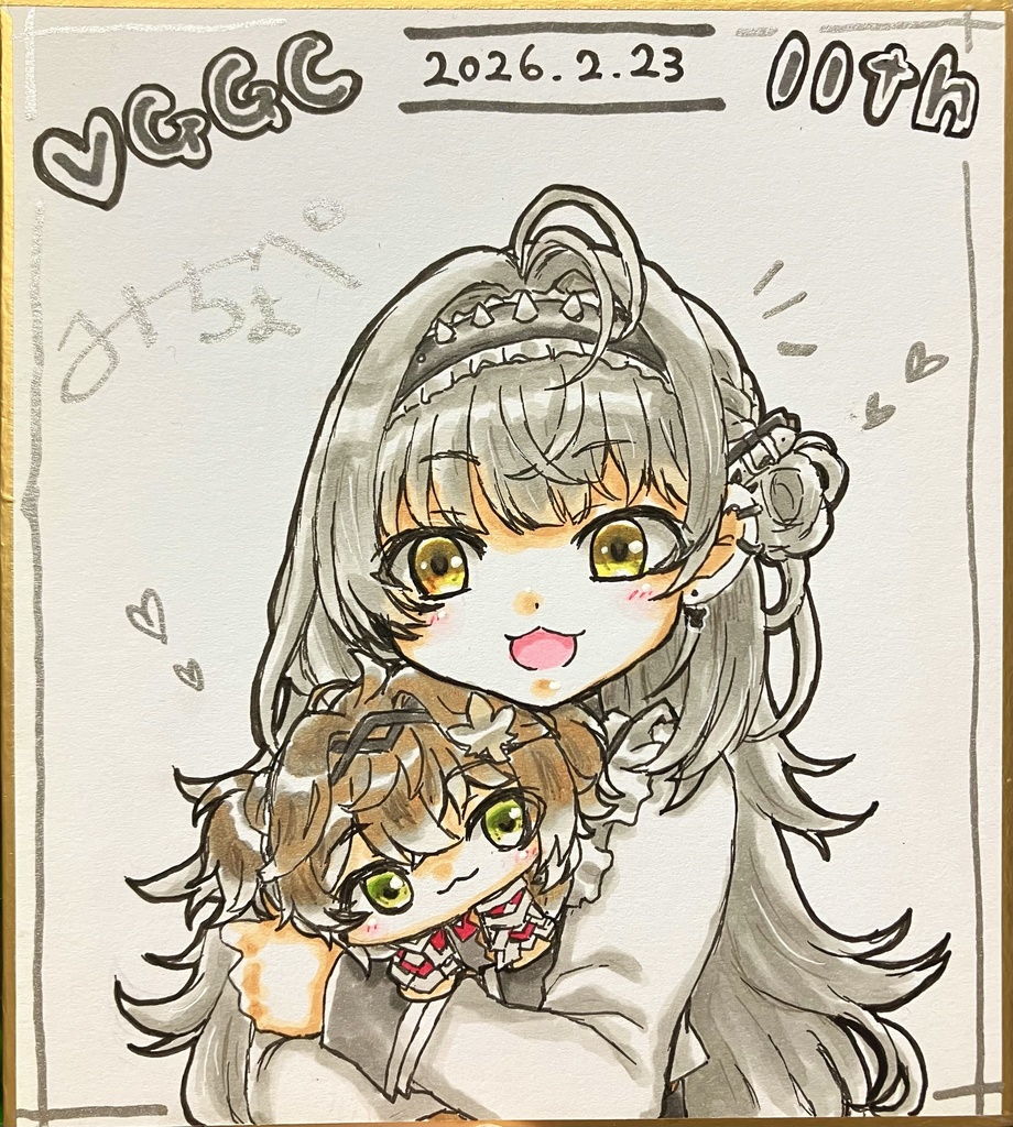 【VGGC 11th】手描きミニ色紙