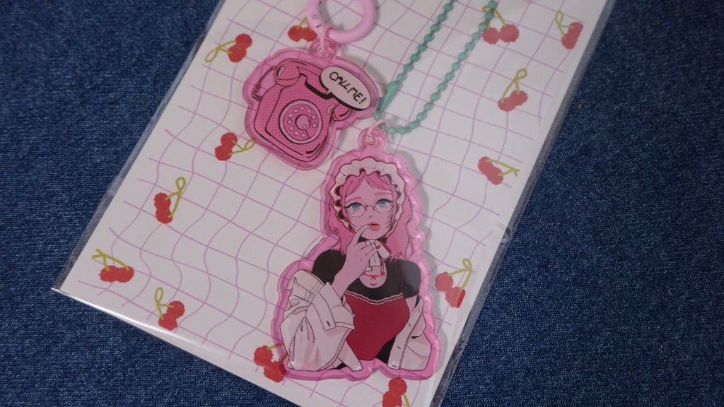 💘 空腹ちゃんキーリング🪽