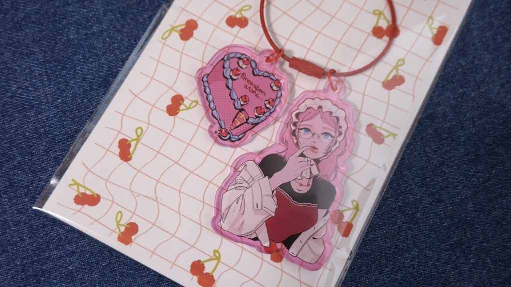 💘 空腹ちゃんキーリング🪽