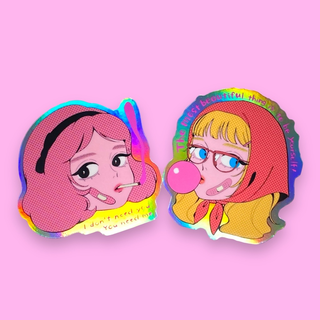 白雪/赤ずきんちゃん (オーロラステッカー)