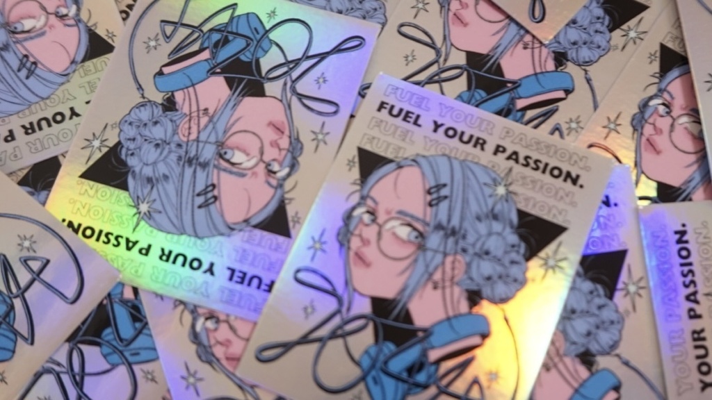 ロックちゃん（オーロラステッカー）