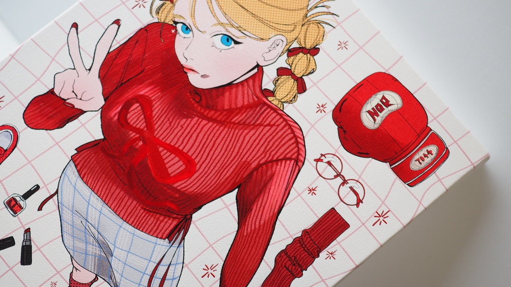 F3号『可愛いだけの赤じゃない🥊』サイン入り