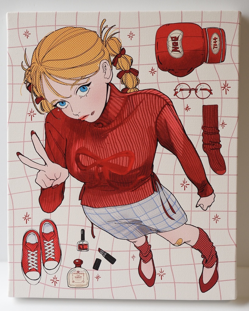 F3号『可愛いだけの赤じゃない🥊』サイン入り