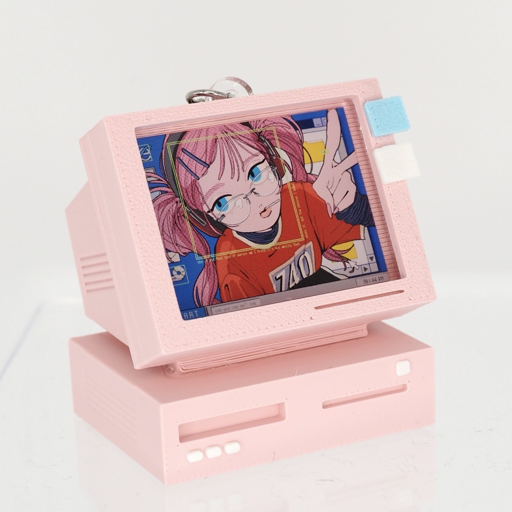 【C】長方形PC風スタンド付ランダムアクキー