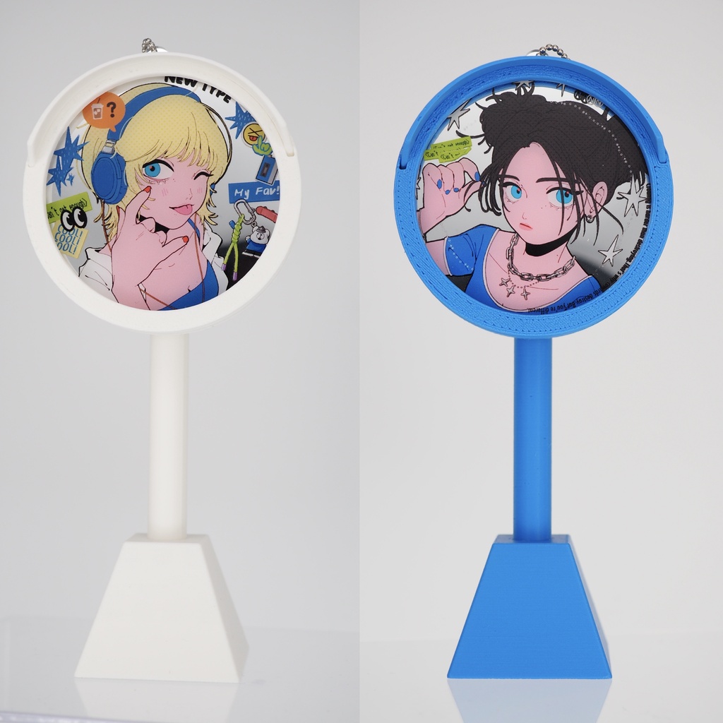 【ポール付き】カーブミラーアクキー