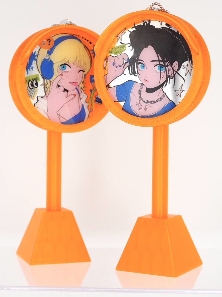 【ポール付き】カーブミラーアクキー