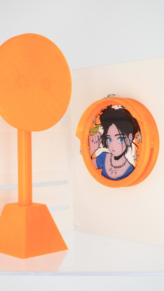 【ポール付き】カーブミラーアクキー