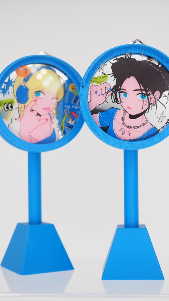 【ポール付き】カーブミラーアクキー