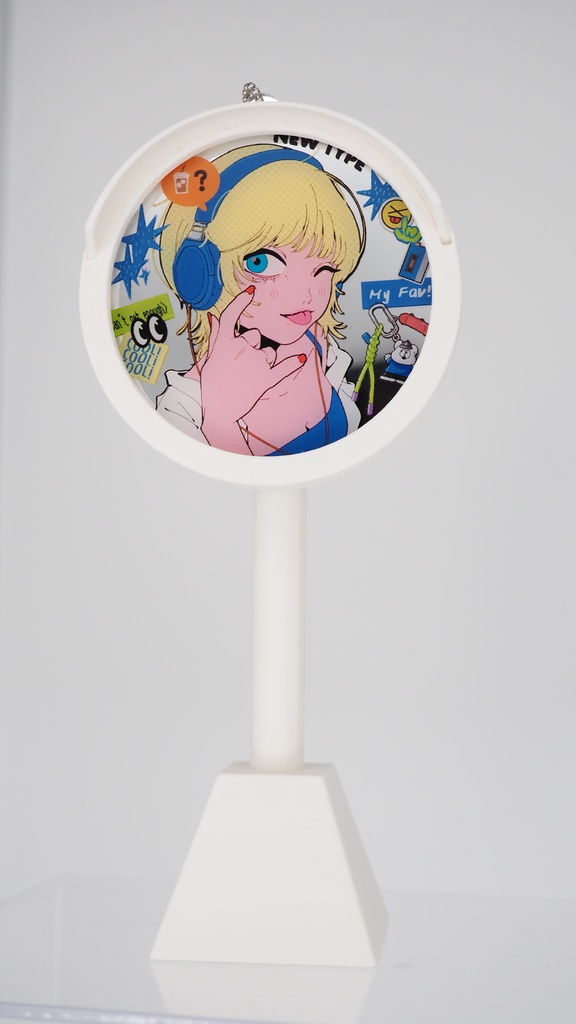 【ポール付き】カーブミラーアクキー