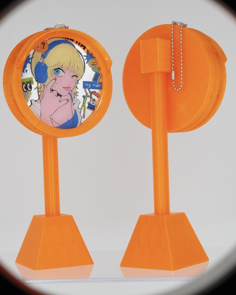 【ポール付き】カーブミラーアクキー