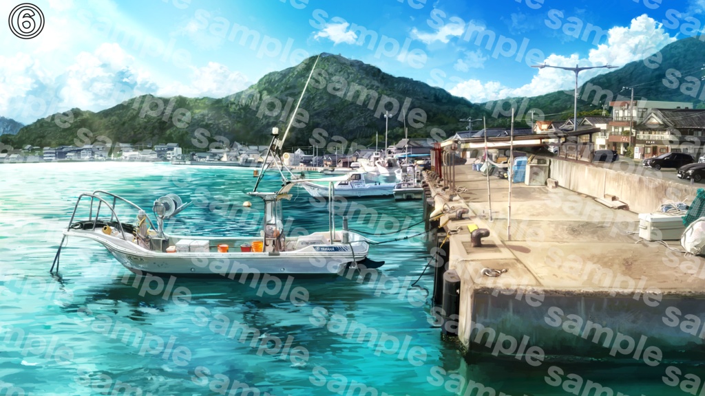 【無料】自然風景のフリー背景イラスト7種(差分を含む)