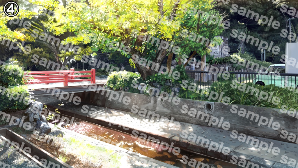 【無料】自然風景のフリー背景イラスト7種(差分を含む)