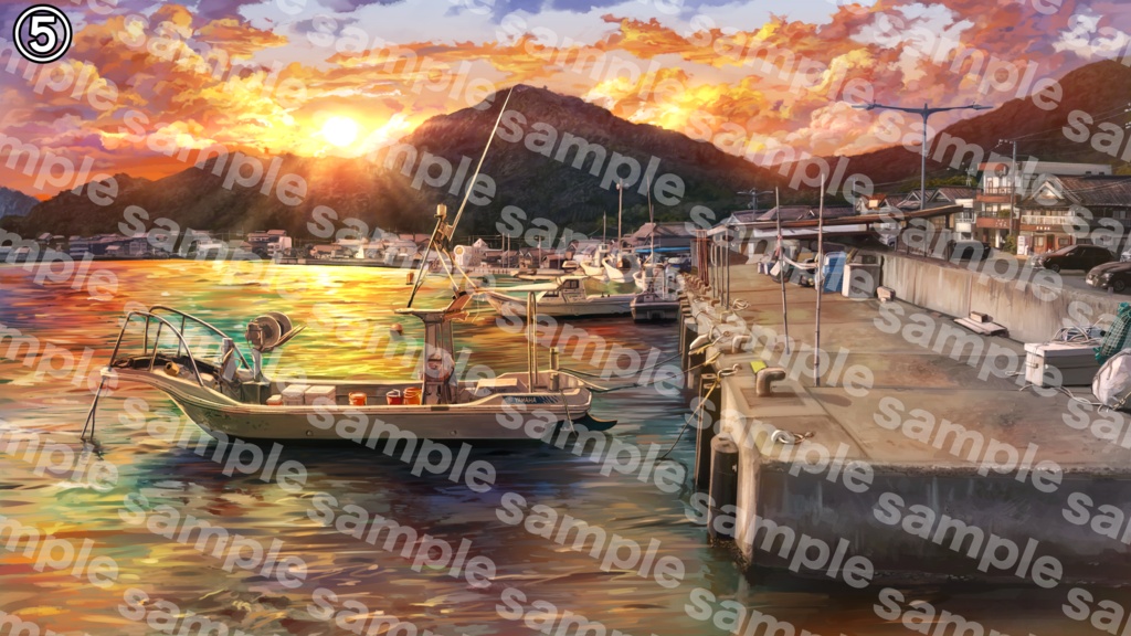 【無料】自然風景のフリー背景イラスト7種(差分を含む)