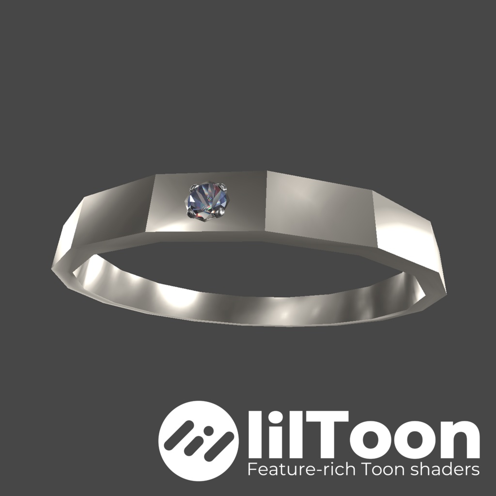 【無料・VRChat想定】シンプルリング/Simple Ring