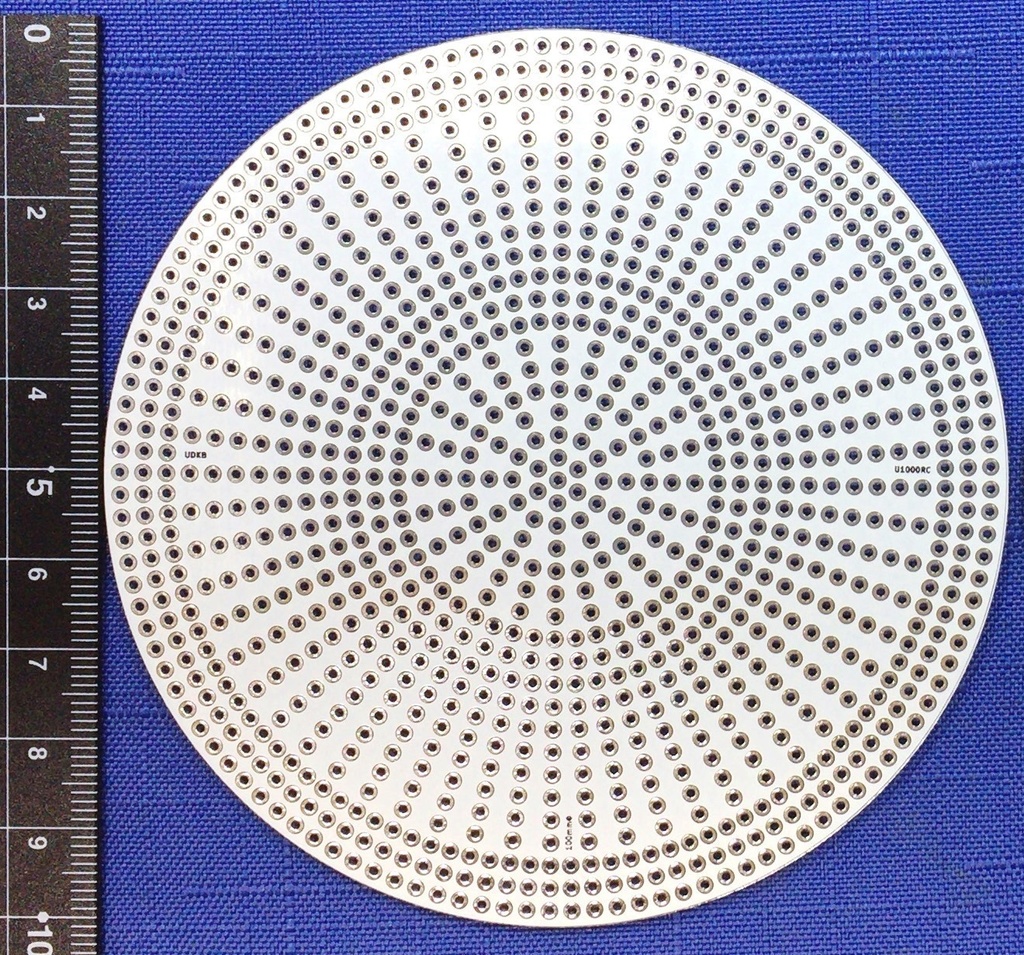 電子工作用ユニバーサル基板　直径10㎝　円形 (U1000RW)