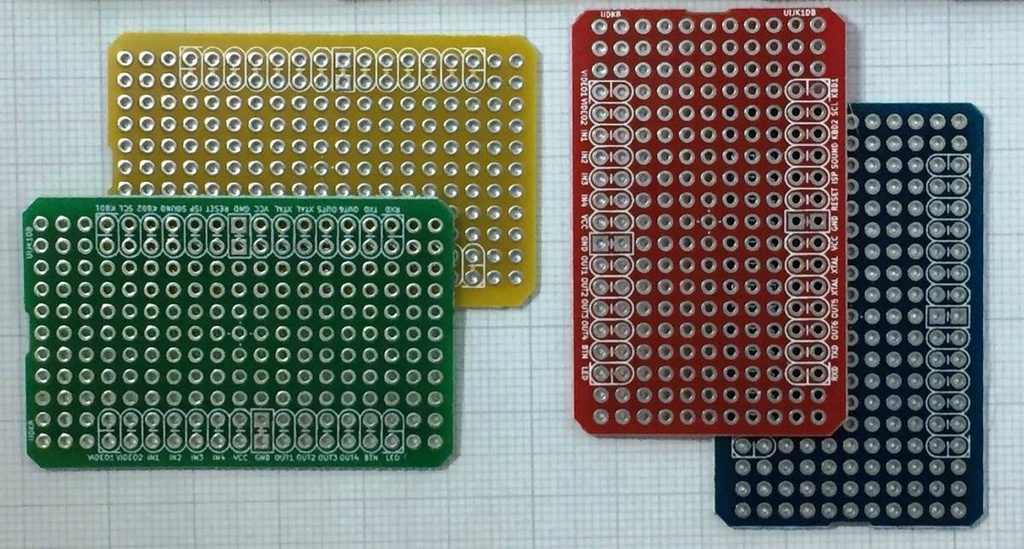 IchigoJam S/T/U対応 電子工作用ユニバーサル基板 4枚セット 