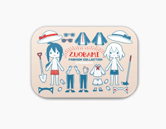 ずおばみお着換え缶バッジ