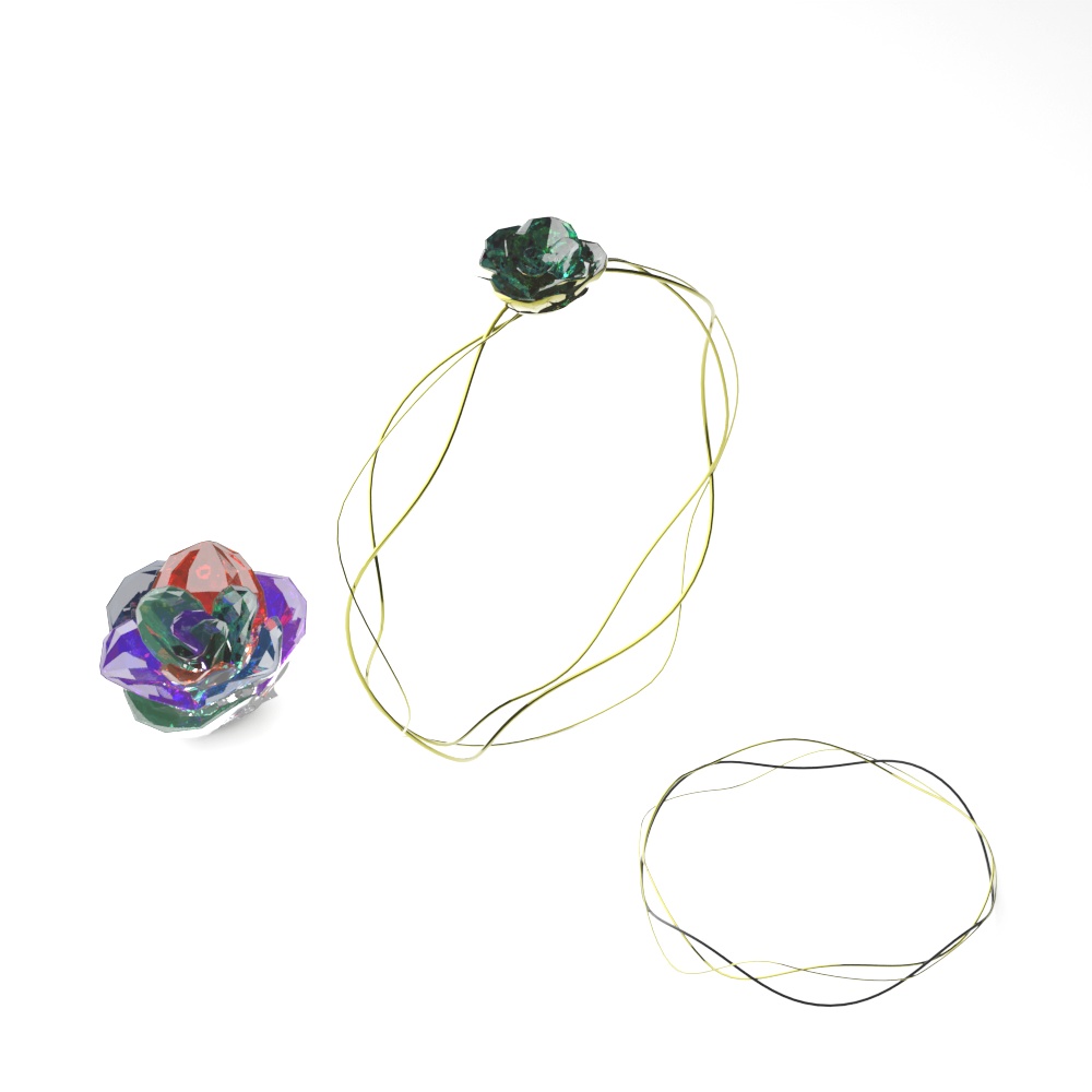 【3D素材】【VRChat】薔薇 Ring