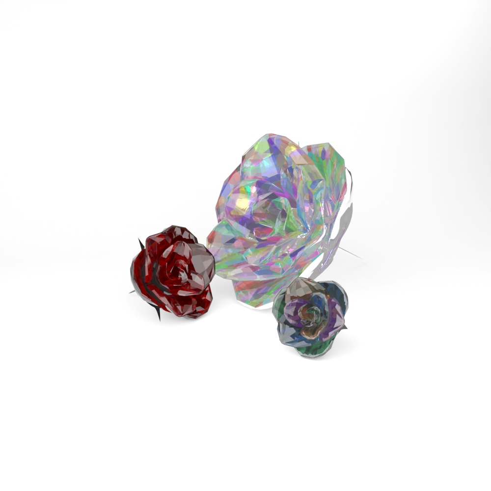 【3D素材】【VRChat】薔薇 Ring