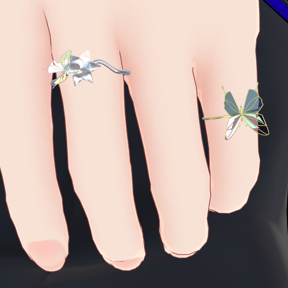 【3D素材】【VRChat】蝶々