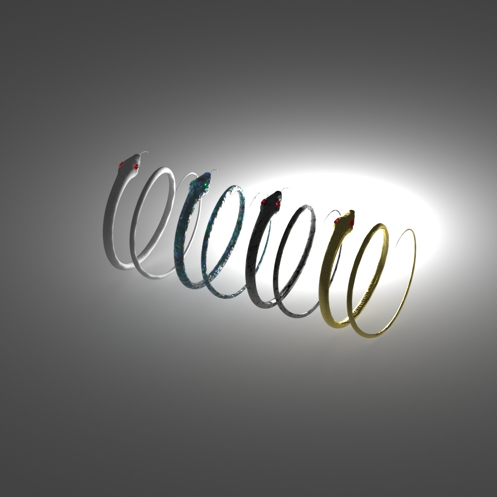 【3D素材】【VRChat】蛇 Snake Ring