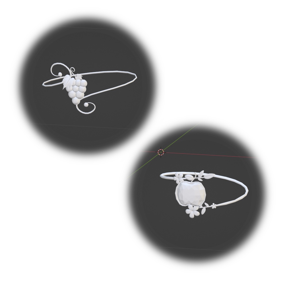 【3D素材】【VRChat】果物 Ring