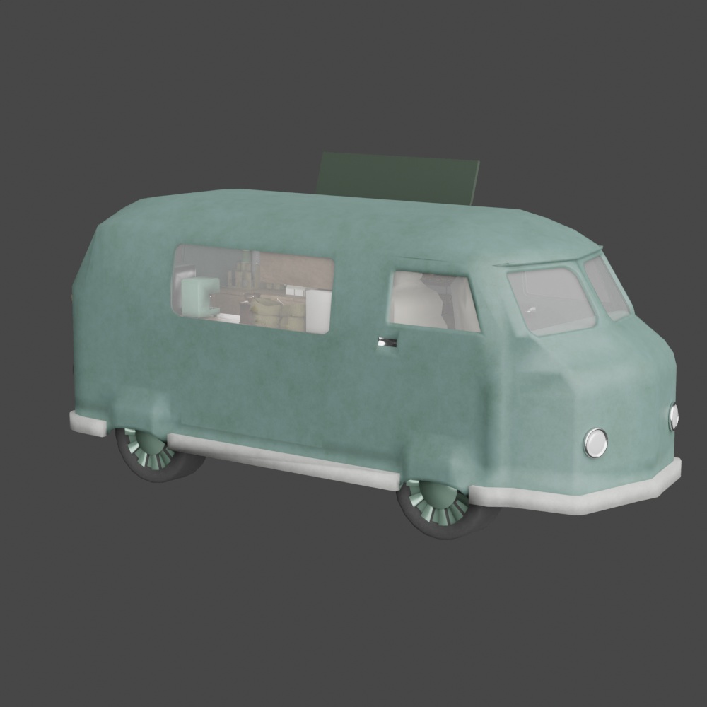 【3D素材】【Blender】Food Track