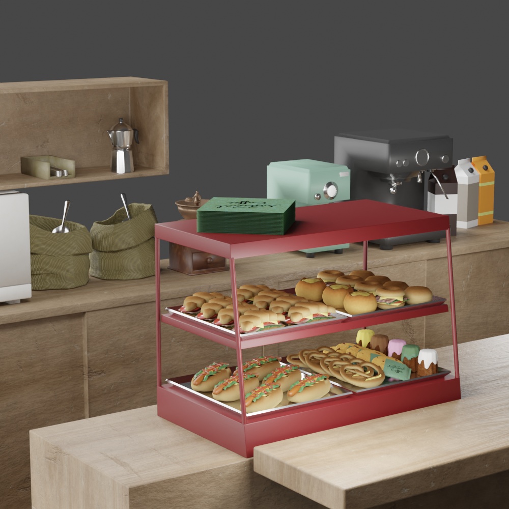 【3D素材】【Blender】Food Track