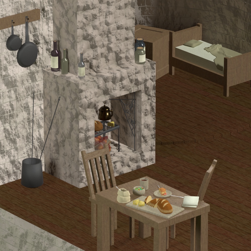 【3D素材】【Blender】Miniature House