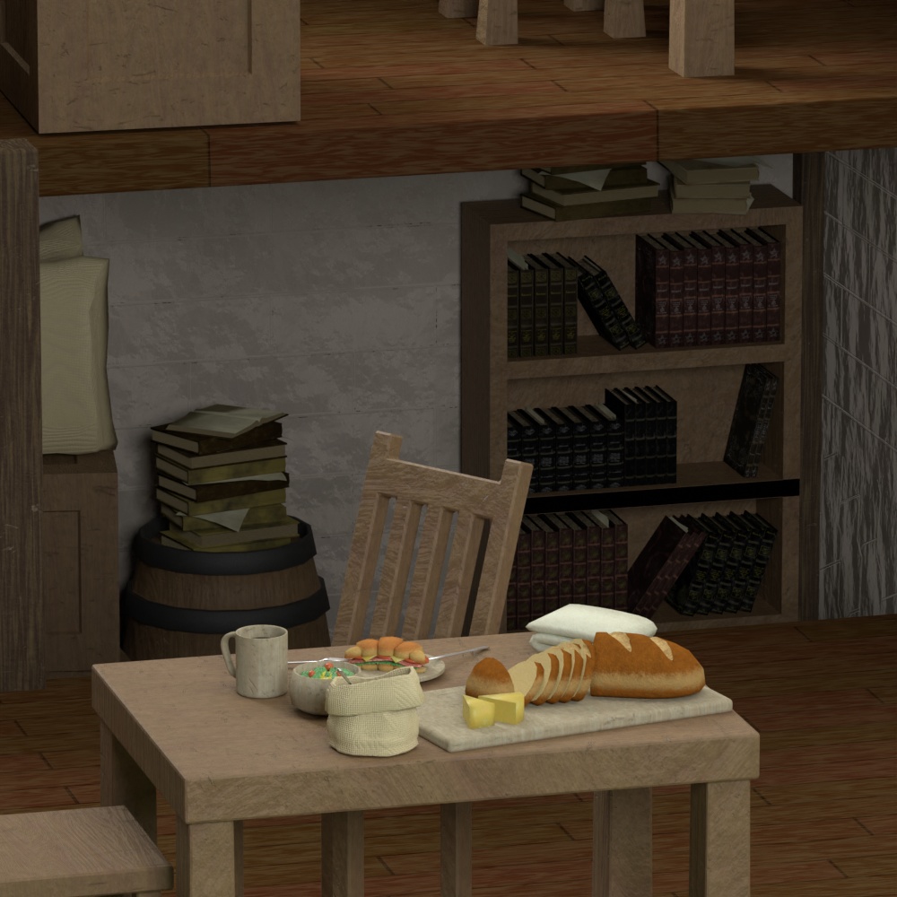 【3D素材】【Blender】Miniature House