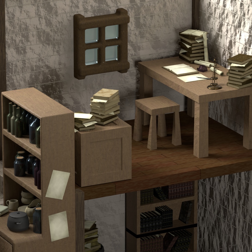 【3D素材】【Blender】Miniature House