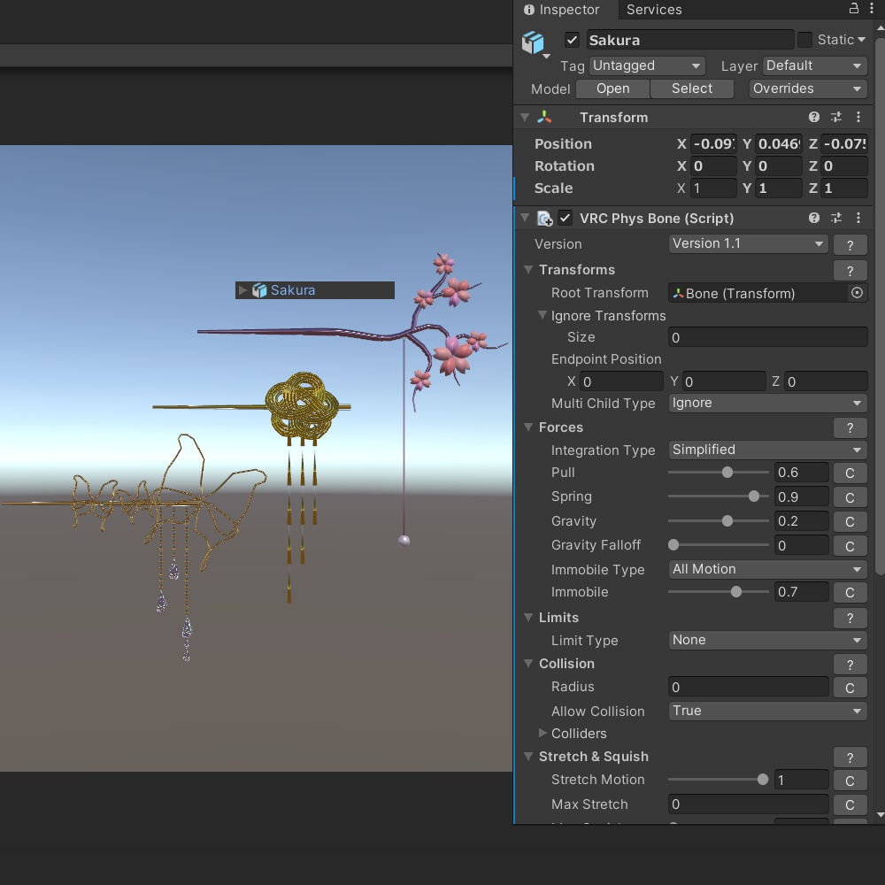 【3D素材】【VRChat】Kanzashi