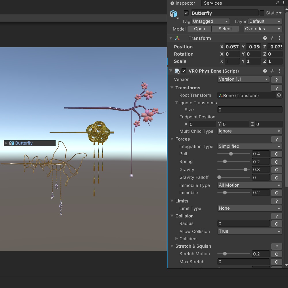 【3D素材】【VRChat】Kanzashi
