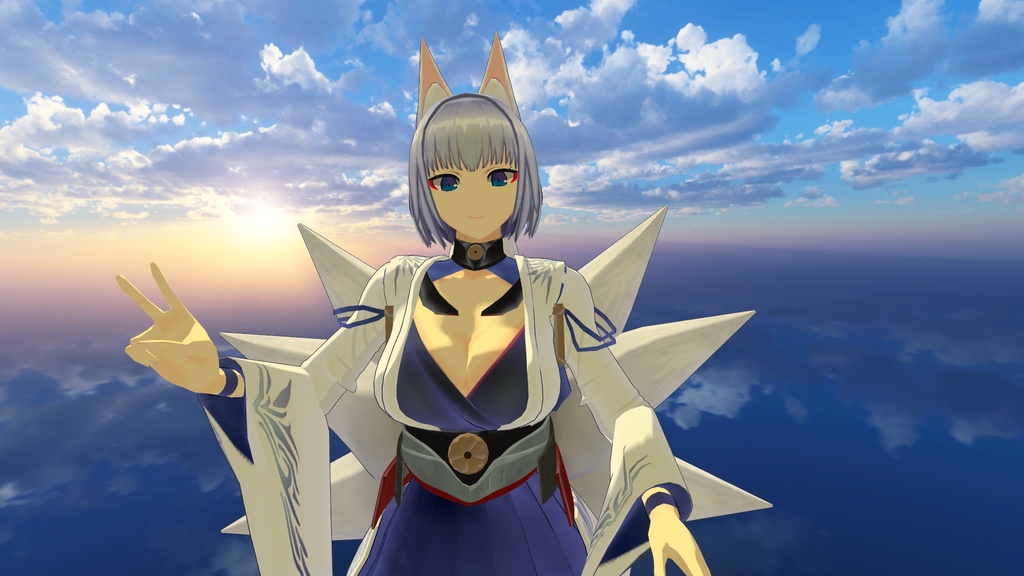 VRChat向け3Dモデル アズールレーン『空母 加賀』
