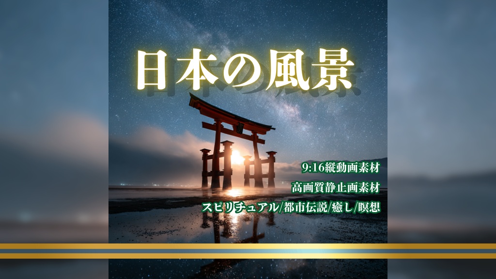 素材パック/日本の風景/ショート動画