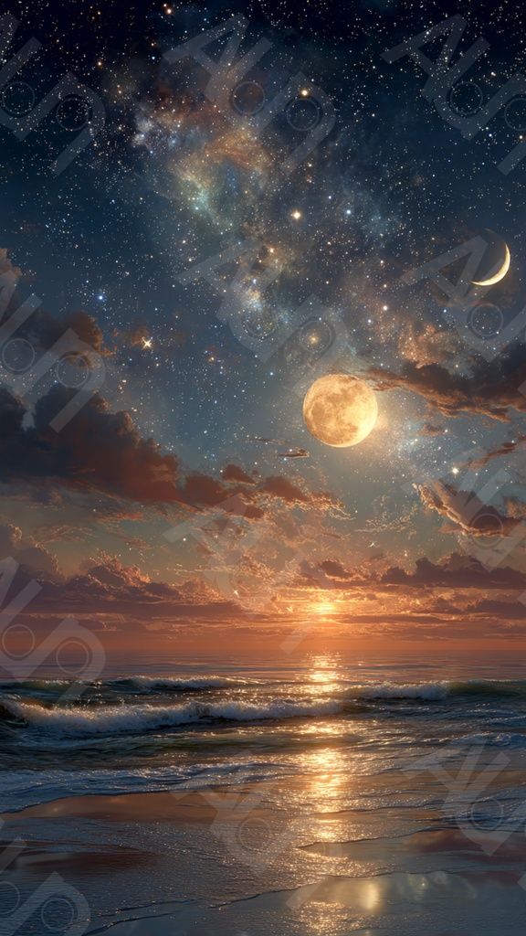 素材パック/月と宇宙/ショート動画