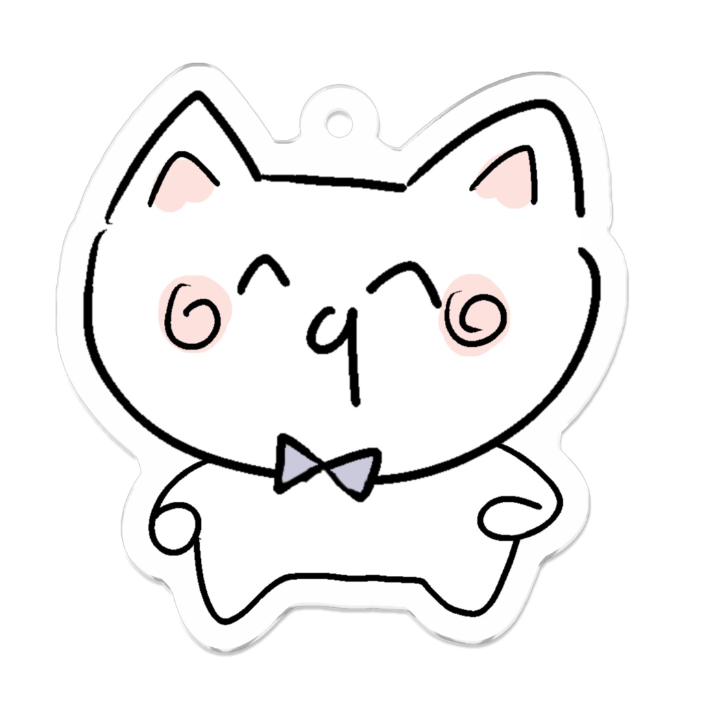 【うさぎねこ】アクリルキーホルダー