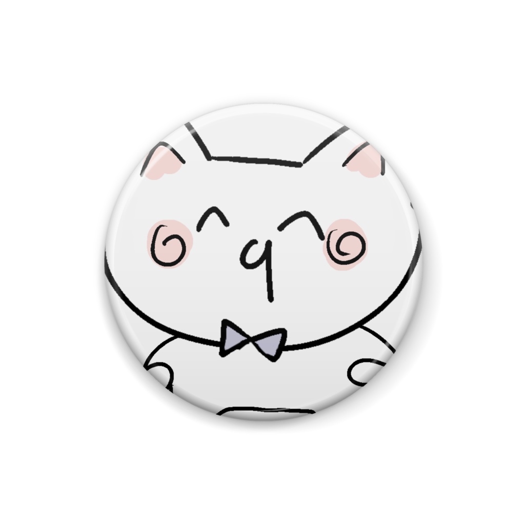 【うさぎねこ】缶バッジ