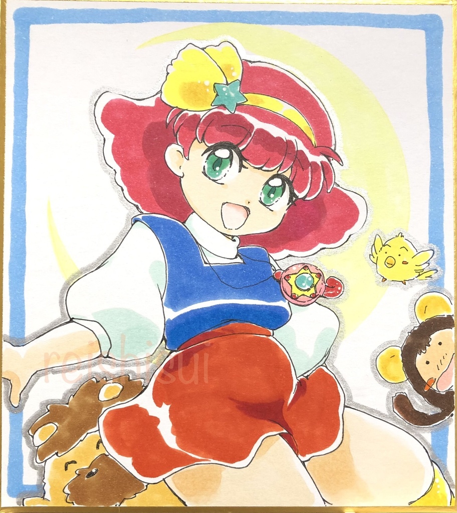 ミンキーモモ色紙