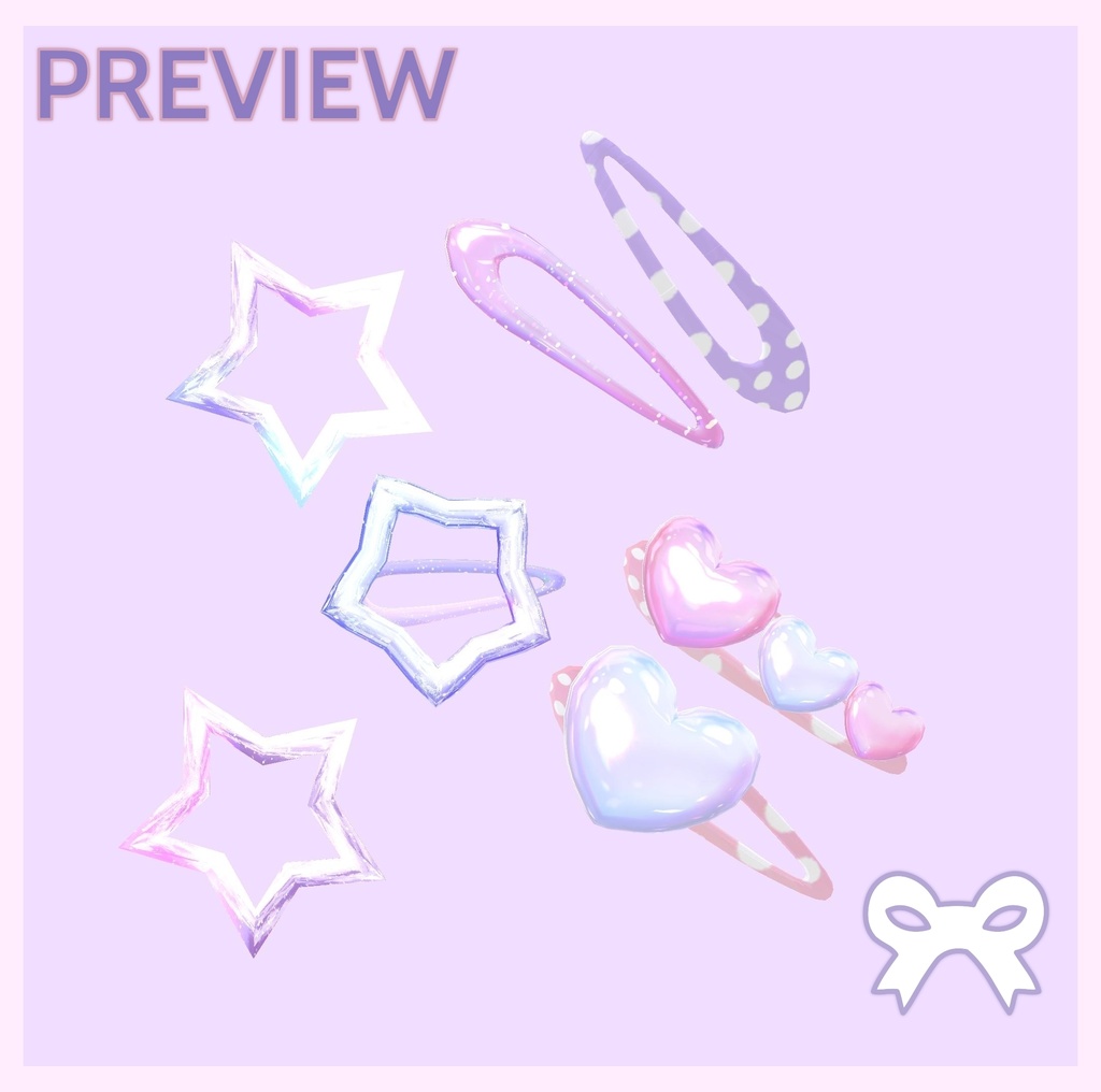 ヘアクリップ「Kawaii Hair Clips 」