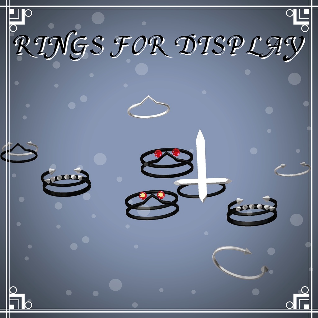 ♱ Gothic Rings Set ♱