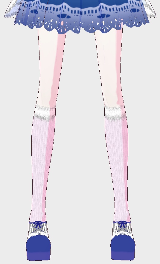 VRoid【Free / 無料】冬のモコソックス Winter Socks texture