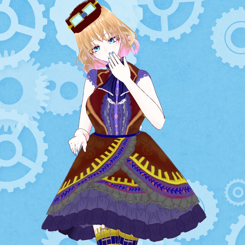 VRoid【Free / 無料】スチームパンクセット Steampunk All set