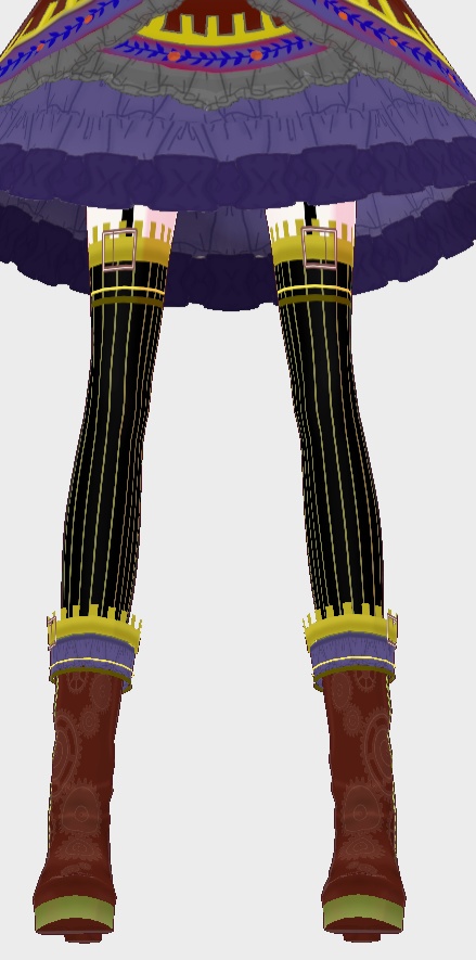 VRoid【Free / 無料】スチームパンク ソックス テクスチャ Steampunk Socks texture