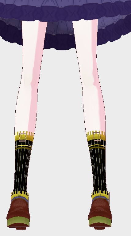 VRoid【Free / 無料】スチームパンク ソックス テクスチャ Steampunk Socks texture